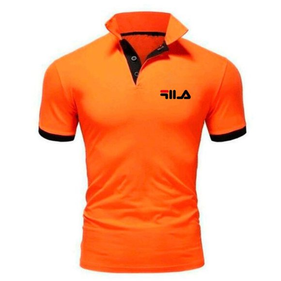 brand men's short-sleeved polo